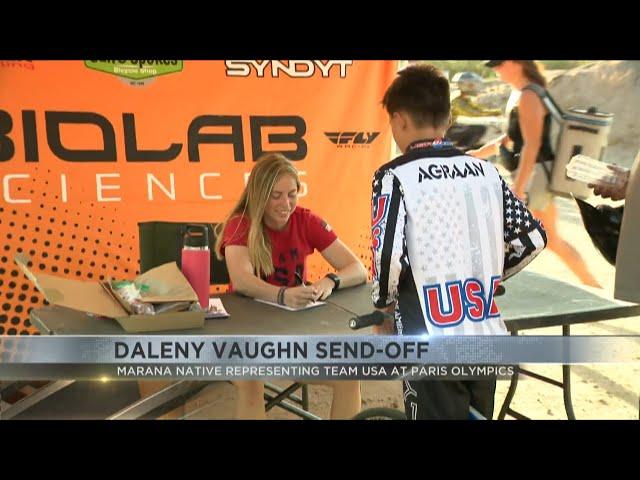 Tucson BMX community holds send-off for Olympian Daleny Vaughn