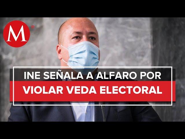 Por segunda ocasión, INE ordena a Alfaro retirar propaganda gubernamental