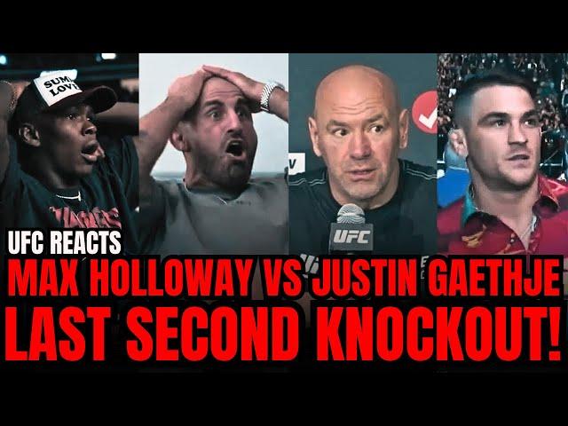 UFC Fighters REACT To Max Holloway vs Justin Gaethje KNOCKOUT!