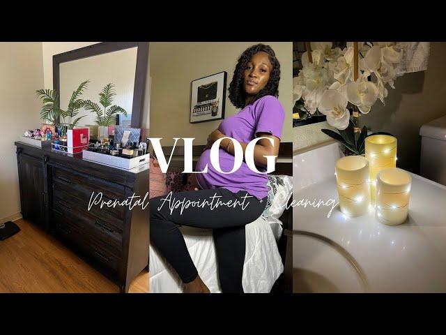 VLOG | BEDROOMS + BATHROOM RESET  | PRENATAL CHECK UP | Saunders Family