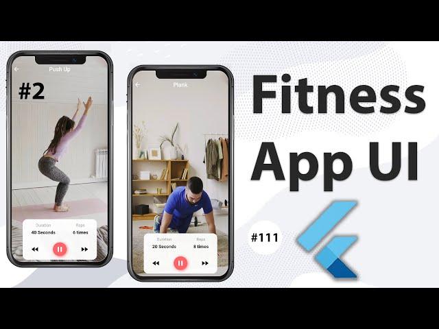 Flutter Tutorial - 2/2 Fitness App UI