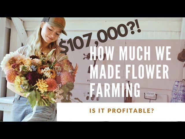 How much can you make flower farming?