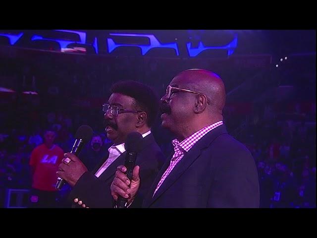 The Whispers Sing National Anthem at Clippers' Game 12-11-21