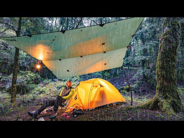 Tent Camping in the Heavy RAIN