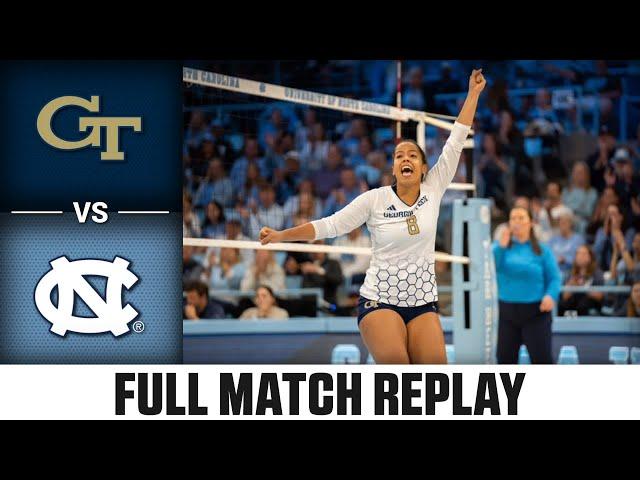 Georgia Tech vs. North Carolina Full Match Replay | 2024 ACC Volleyball