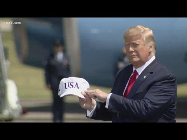 President Donald Trump visits Mankato, Minnesota