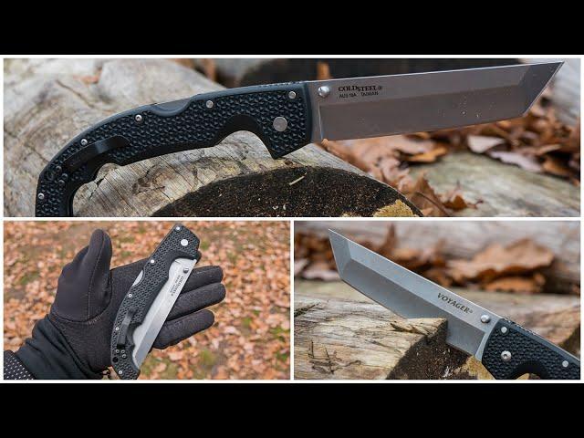 Обзор ножа Cold Steel Voyager XL. Большой, пугающий, острый, резучий!