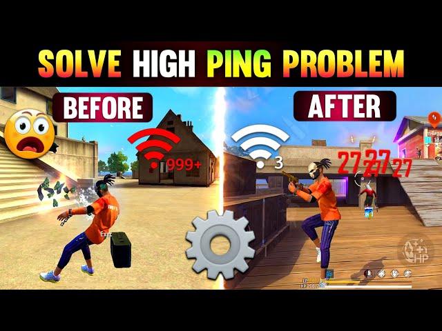 How To Solve 999+ Network Problem Free Fire  || How To Fix High Ping Problem || 999+ Ping Problem