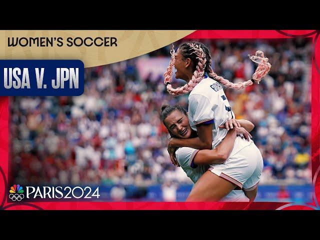 USWNT earn an EMPHATIC win in extra time over Japan to advance to SFs | Paris Olympics | NBC Sports