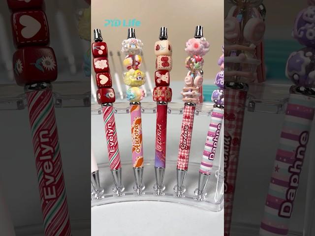 NEW Sublimation Beaded Ballpoint Pens are perfect as DIY school gift for kids and teachers #pydlife