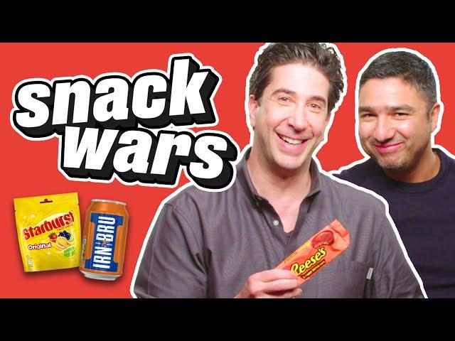 David Schwimmer & Ted Lasso's Nick Mohammed Eat British Foods | Snack Wars