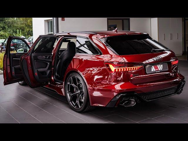 AWESOME LOOKING 2024 Audi RS6 PERFORMANCE - Sound, Interior and Exterior