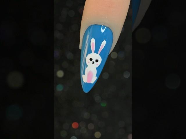 Cute Bunny Nail Art #shorts #cutenailart