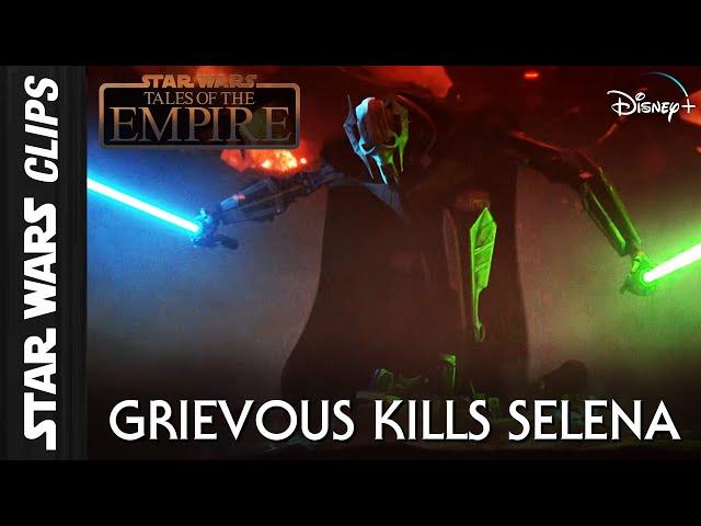 Grievous Defeats Nightsister Selena  |  Star Wars Clips