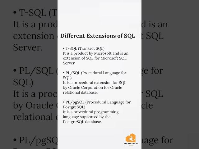 What is SQL? And extensions of SQL.#dbms #sql