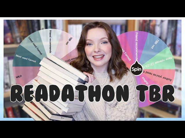 my readathon tbr for 72 hours in the reading nook  ️