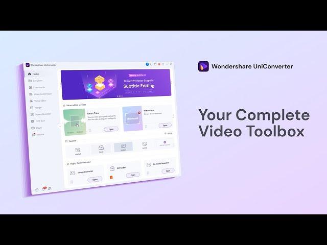 Wondershare UniConverter 13 - Your complete video toolbox