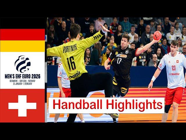 Germany Vs Switzerland Handball Highlights EHF EURO 2026 Qualifiers