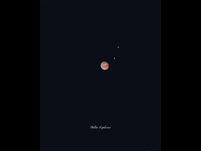 Zooming to the Mars through stellarium app #jupiter #mars #space.l The misteries of the universe