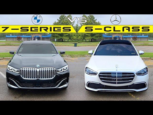 ULTIMATE LUXURY FIGHT! -- 2022 Mercedes S-Class vs. BMW 7-Series: Comparison