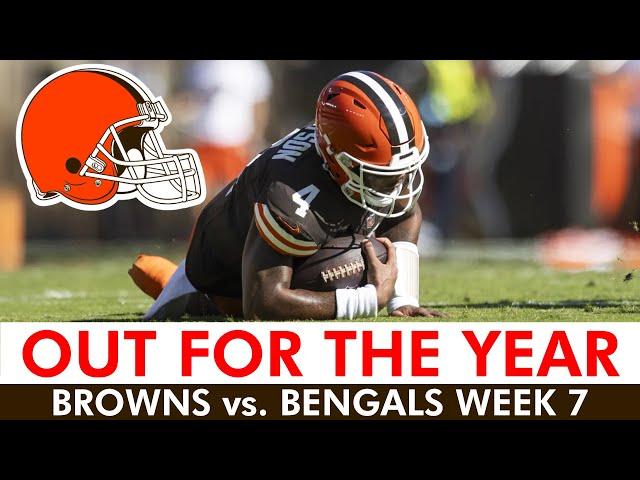 Deshaun Watson OUT FOR THE SEASON  Browns vs. Bengals News & Highlights Ft. Jameis Winston