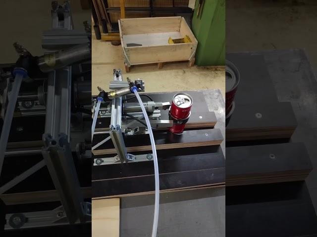 Automatic can opener! This was a fun little project to teach myself pneumatics and automatization.