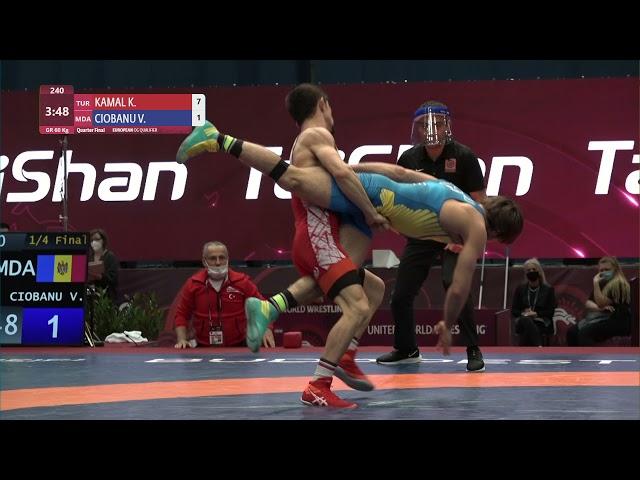 1/4 GR - 60 kg: K. KAMAL (TUR) v. V. CIOBANU (MDA)