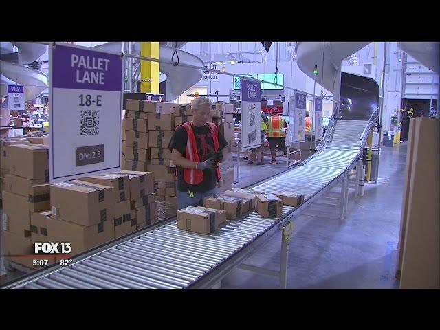 Inside an Amazon fulfillment center