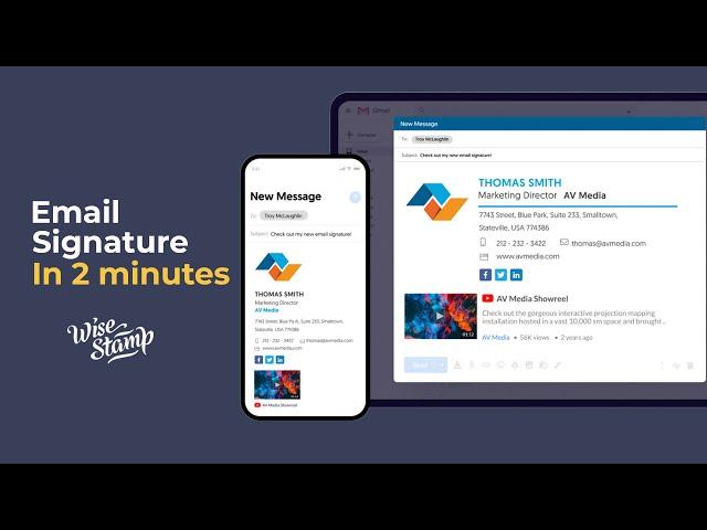 How to create an email signature with WiseStamp