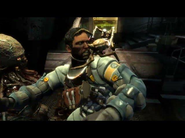 Dead Space 3 - Swarm Death Scene animation (Isaac infected) ryona