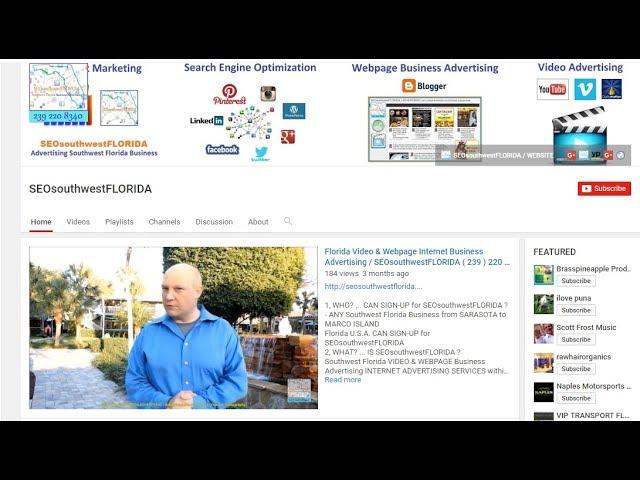 FLORIDA BUSINESS INTERNET VIDEO & WEBPAGE ADVERTISING / MARKETING