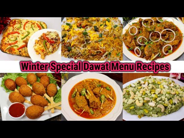 6 Winter Special Dawat Menu Recipes 2024 By Tasty Food With Maria | Dawat Special Recipe