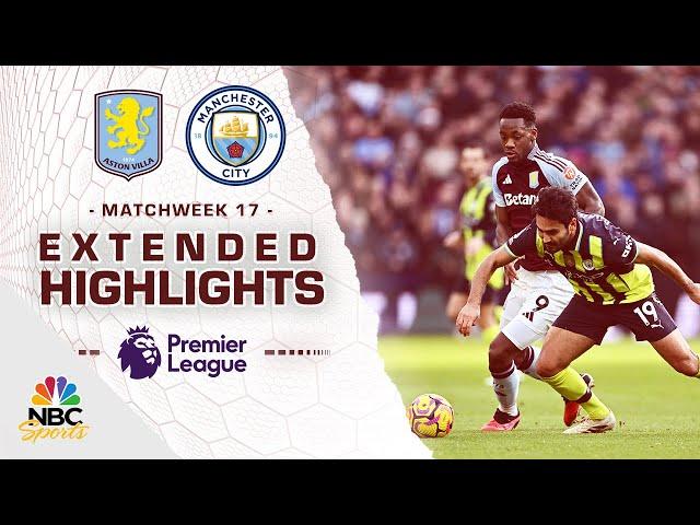 Aston Villa v. Manchester City | PREMIER LEAGUE HIGHLIGHTS | 12/21/2024 | NBC Sports