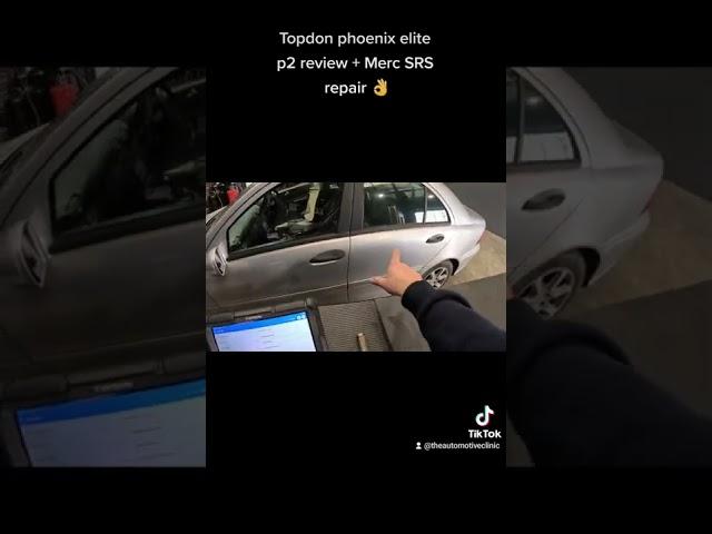 Topdon phoenix elite PT2 review + Mercedes SRS module initialisation 