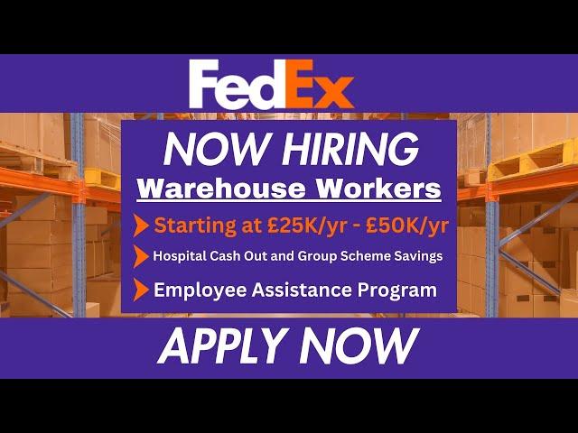 Apply for a Warehouse Job Today!