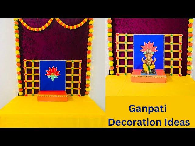 Ganpati Decoration Ideas at home | Pooja Decor | Traditional Decoration