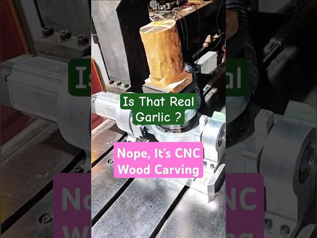This Garlic Carving Is Wood… Not Real?! CNC Magic at Work!
