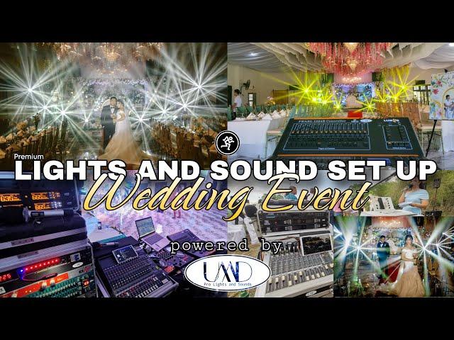 LIGHTS AND SOUND SET UP FOR WEDDING EVENT powered by UMD PRO,  8pcs Tuna beam 290 with Follow Spot