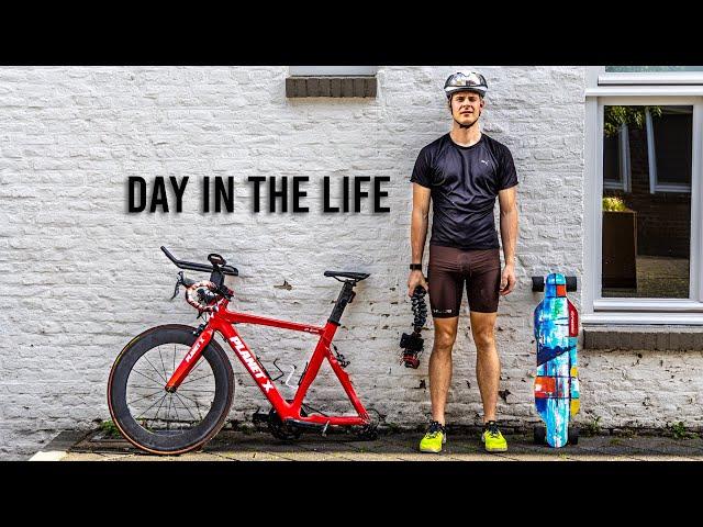 Day in the Life of a Triathlete-Climber-Skateboarder-Cuber-Yogist-Vlogger