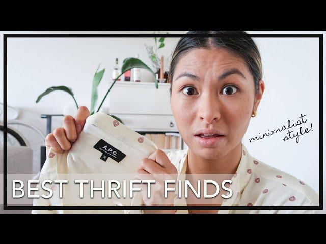 BEST Thrift Store Finds! Minimalist style, global secondhand fashion, sustainable clothing haul