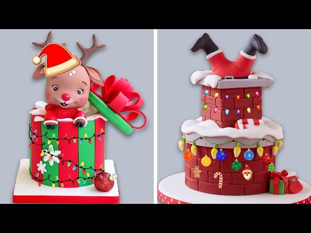 1 Hour Relaxing ⏰ Perfect Cake Decorating Ideas Themed Christmas  Happy Christmas 2021