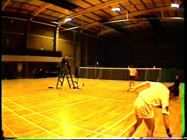Michael Watt v Leslie Dewart final Ulster Open badminton 1999 Lisburn