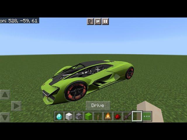 How to make a working Lamborghini in minecraft