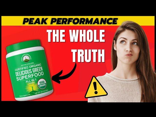 PEAK PERFORMANCE WORK? - PEAK PERFORMANCE REVIEW