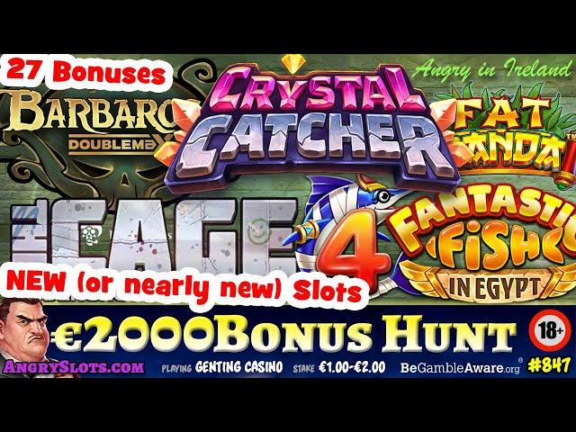 *Marathon* €2000 SLOTS BONUS HUNT *New Slots* - Hidden Valley, Crystal Catcher, Fat Panda & more