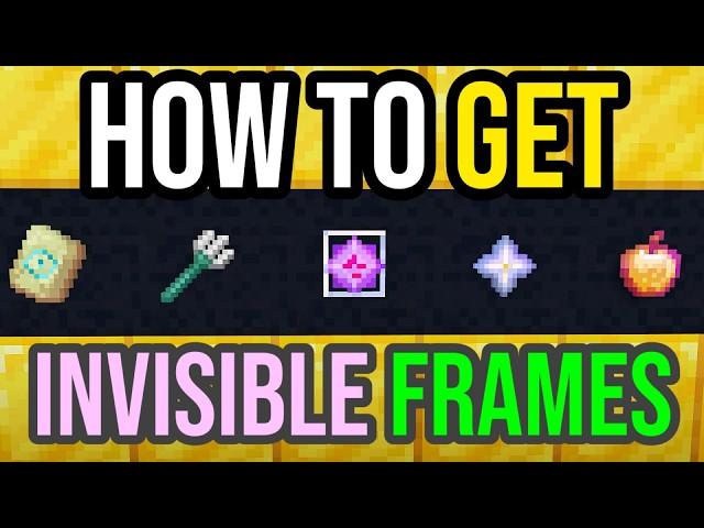 How To Get INVISIBLE Item Frames! | Minecraft Bedrock & Java! *Working*