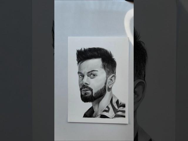 virat kohli sketch ️//RCB//cricket/#art#cricket#viratkohli#sketch#realistic#shorts