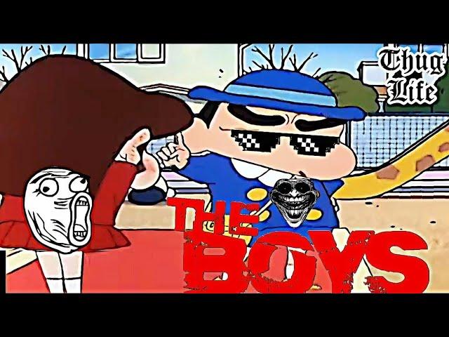 Shin chan thug life moment in hindi | Shin chan sigma  moments in hindi #shinchan #theboys part 19