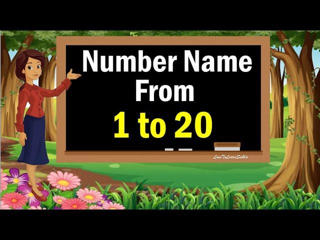 Number Names 1 To 20|Number Spelling 1 to 20|Number In Words 1 to 20|1 to 20 Spelling |Number Name