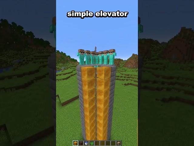minecraft simple elevator